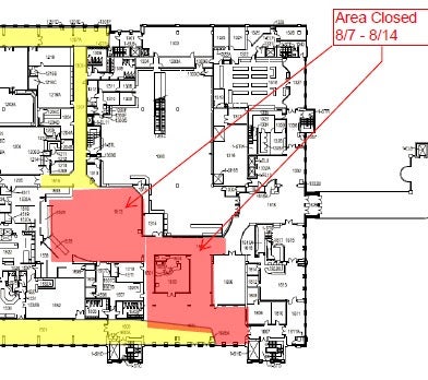 Upcoming Sellinger Lounge and Hoya Court Pathway Closure