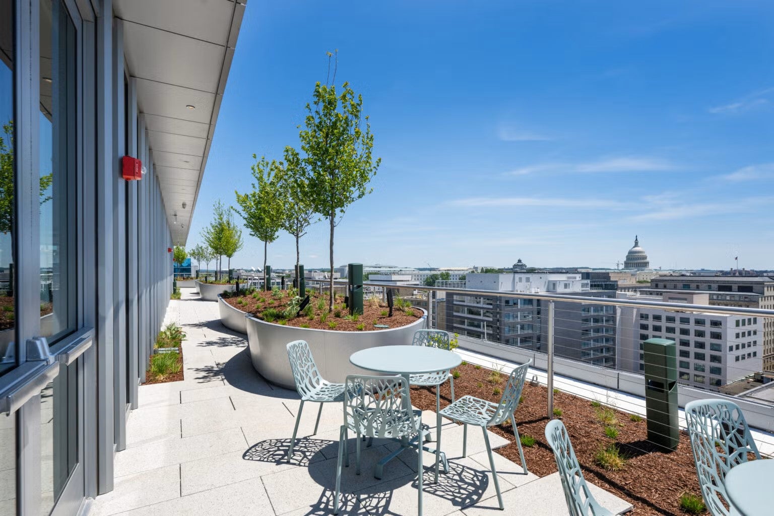 Rooftop view of 125 E building