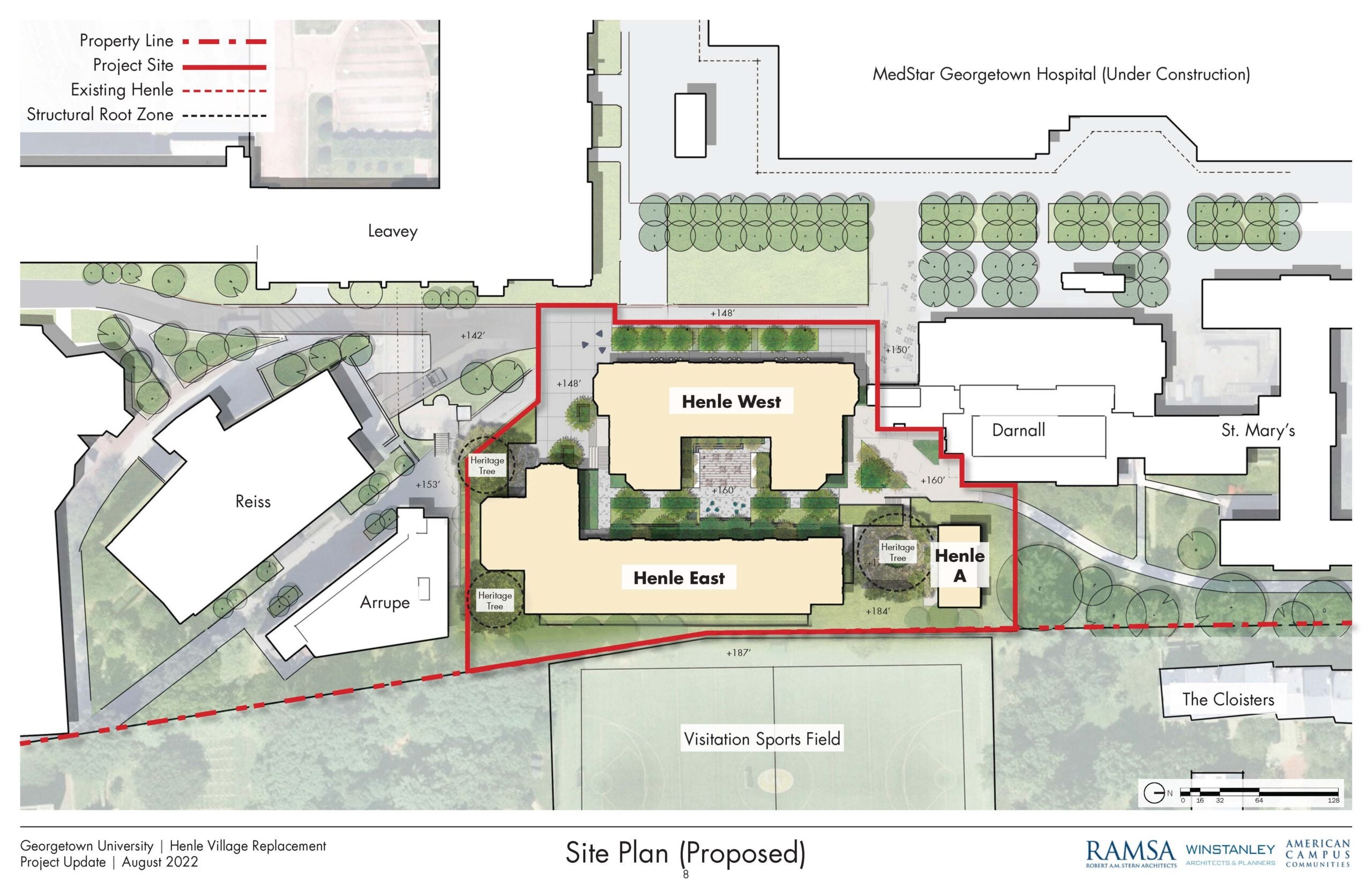 Aerial map rendering of the Hayden-Byrnes dorm