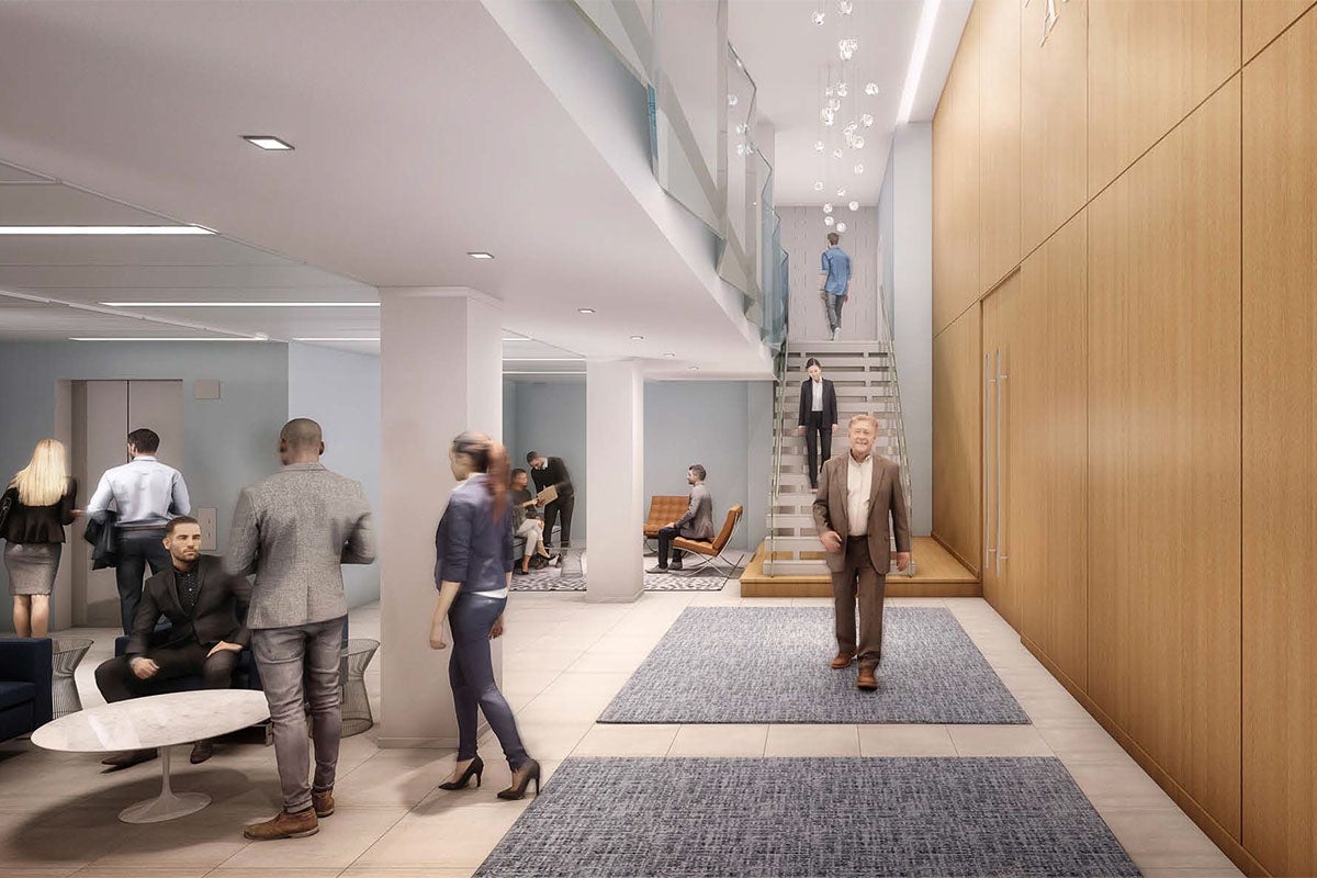 Hallway of 125 E St Building