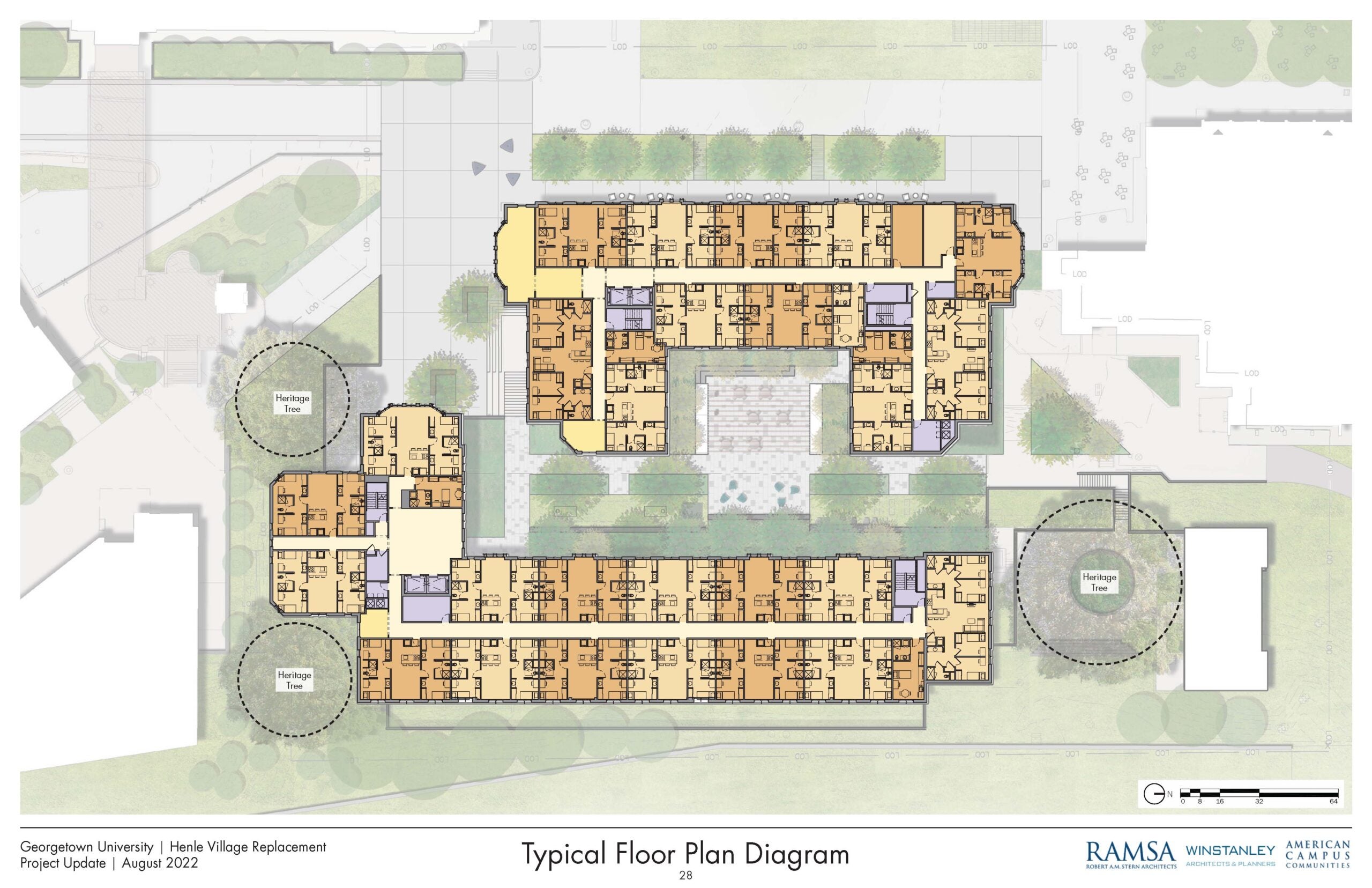 Aerial map rendering of the Hayden-Byrnes dorm