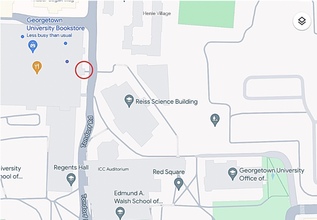 Map view of Leavey hall