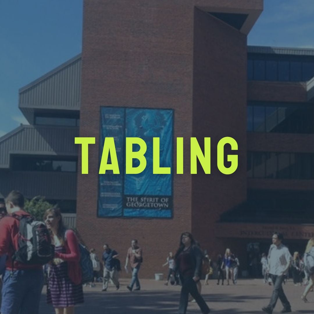 ICC building with the text tabling overlayed