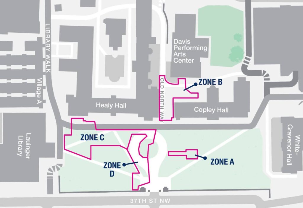 Map of Phase 3 construction zones